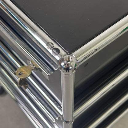 USM Haller Rollcontainer Schwarz 3 Auszüge