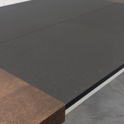 Arco Holztisch Mooreiche 210x90cm ausziehbar