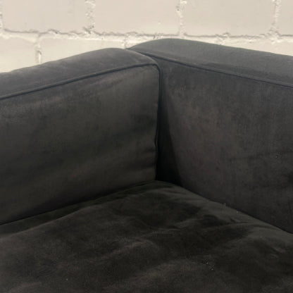 Cassina LC2 2-Sitzer Alcantara schwarz