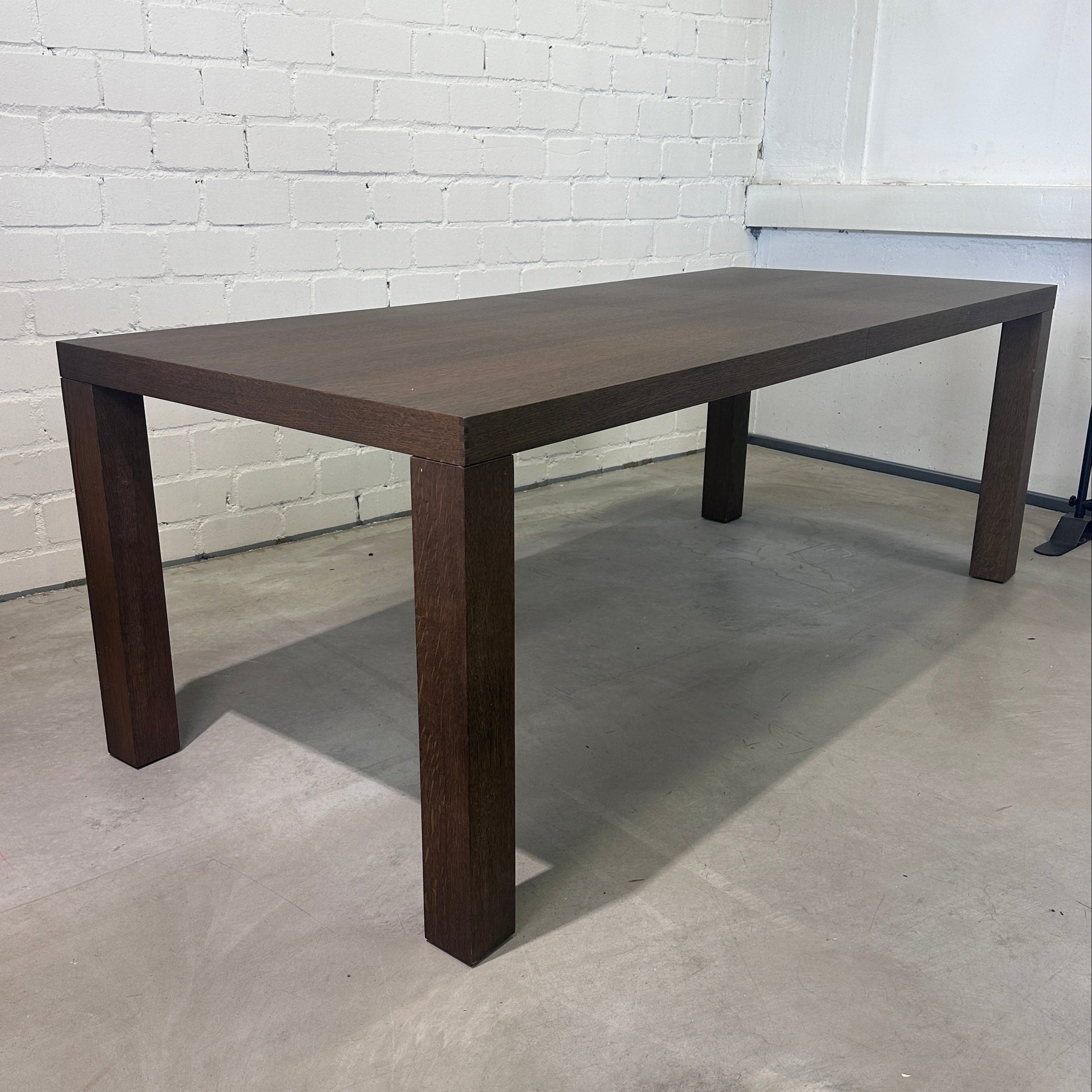 Arco Holztisch Mooreiche 210x90cm ausziehbar