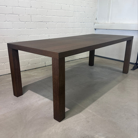 Arco Holztisch Mooreiche 210x90cm ausziehbar