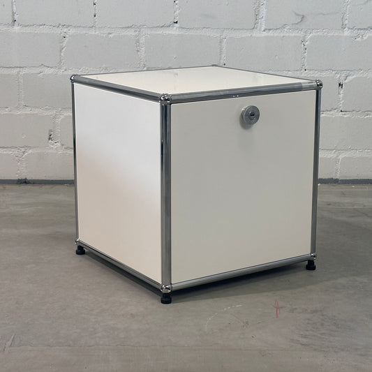 1x1 Druckermöbel 395x395mm mit 1 Klappe und 5 Kabeldurchlässe