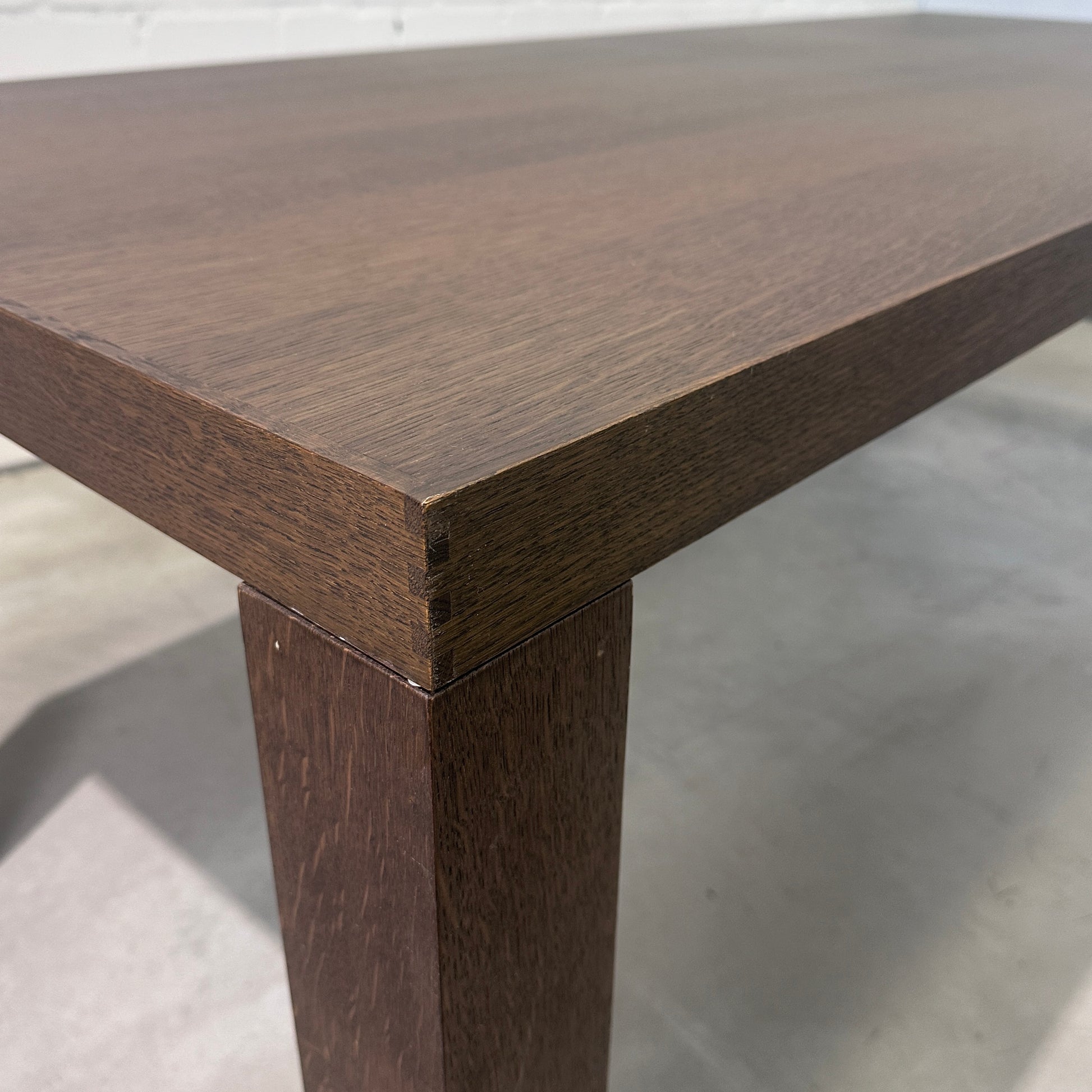 Arco Holztisch Mooreiche 210x90cm ausziehbar