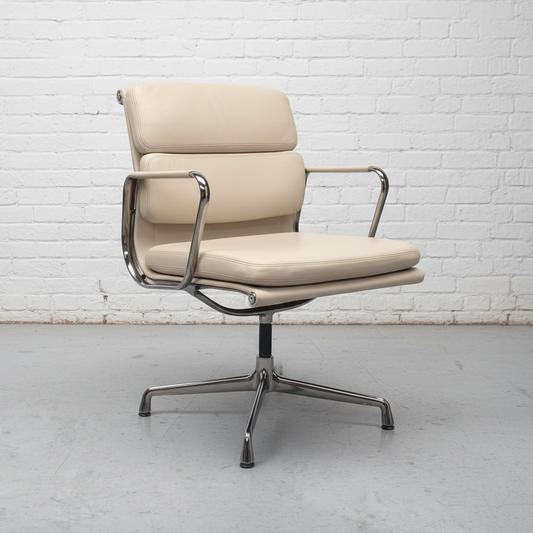 Vitra EA 208 Soft Pad Chair Premiumleder Sand (Limited) [NEUWARE]