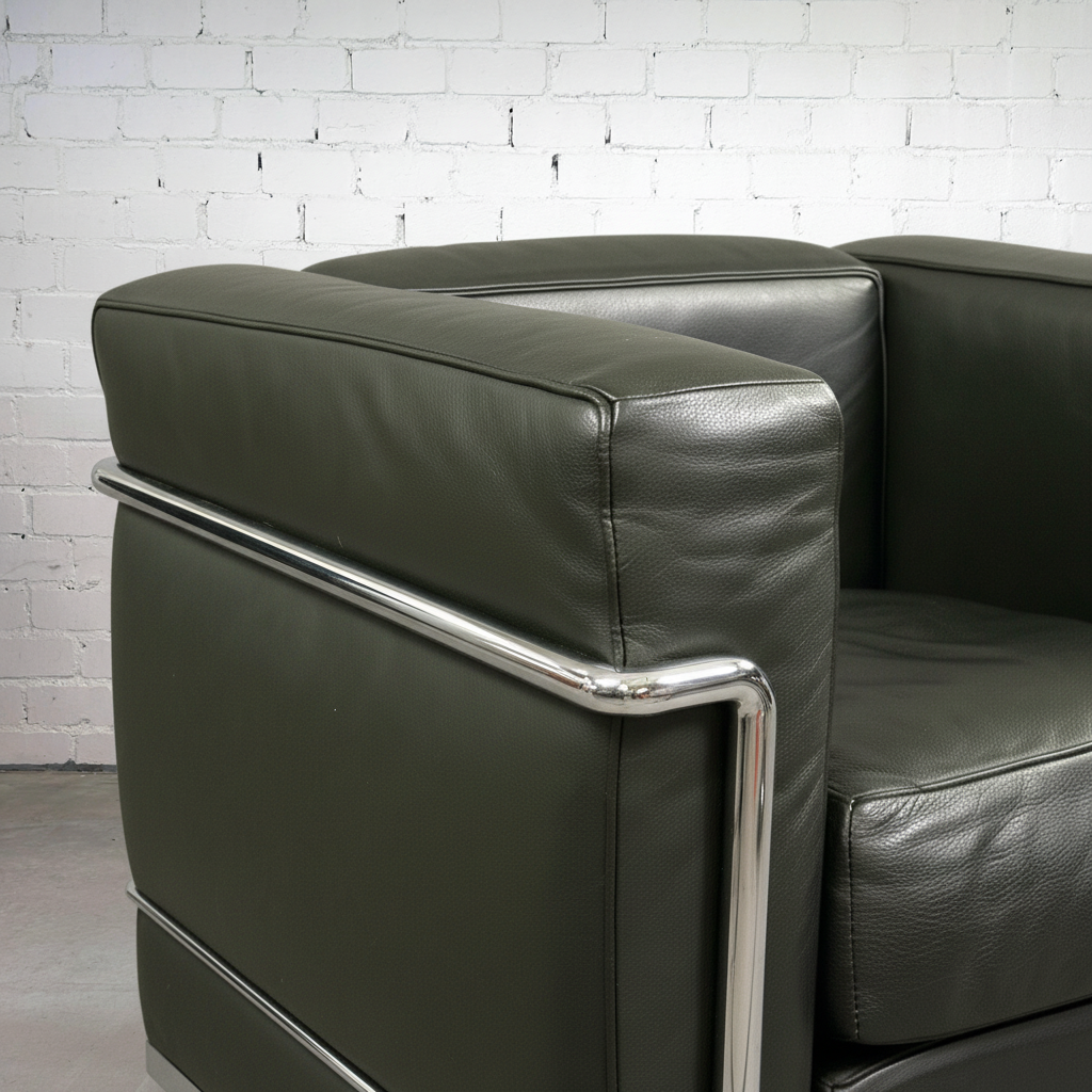 Cassina LC2 Sessel Leder olivgrün [NEUWARE]