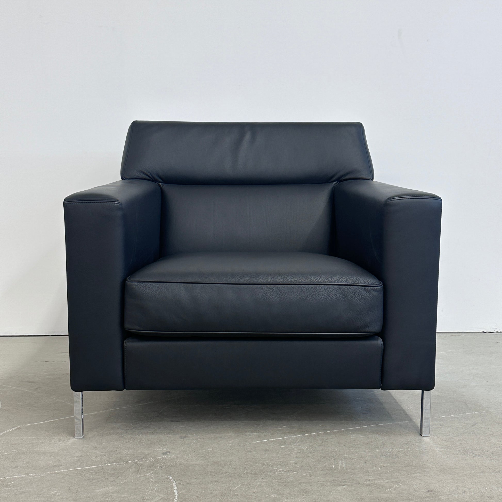 Moroso Sessel Steel Leder schwarz