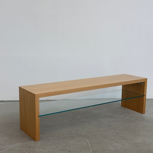 Lowboard Holz / Glas 160cm