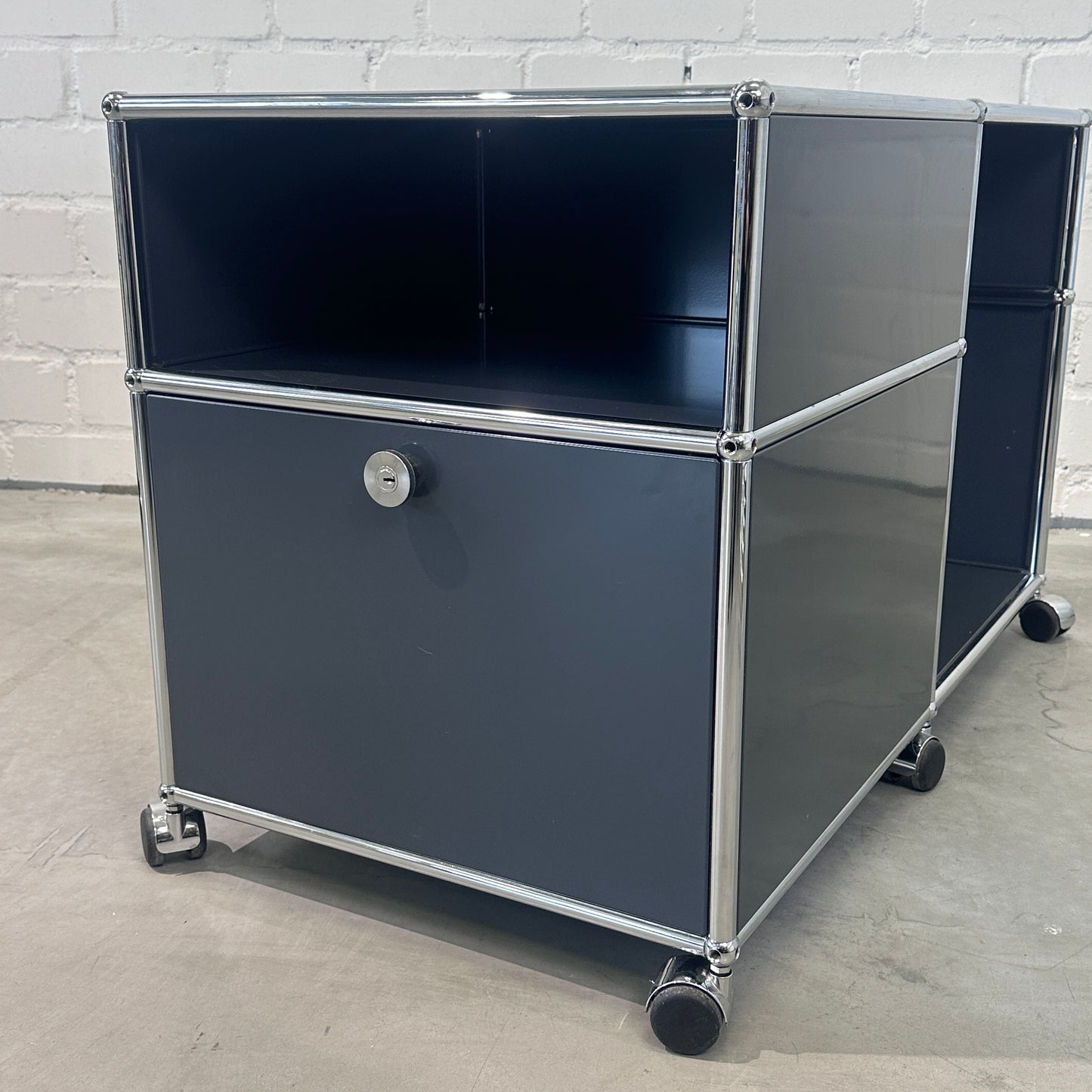 Technikmöbel anthrazit 1 Klappe seitlich 100x500x550+80mm