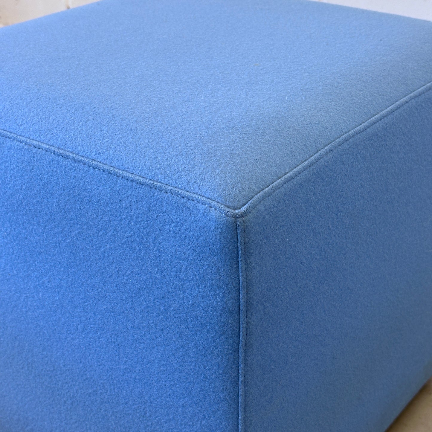 Sitzhocker Stoff 45x45x45 blau