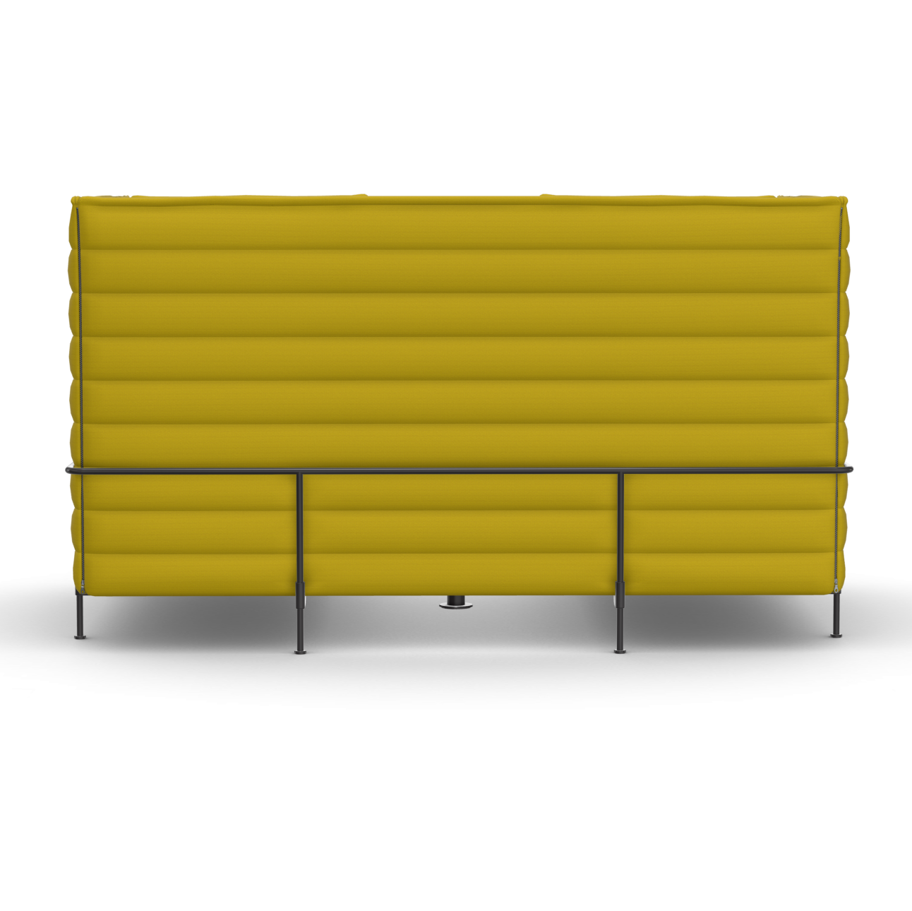 Vitra Alcove Cabin Highback mit Arbeitsplatte gelb
