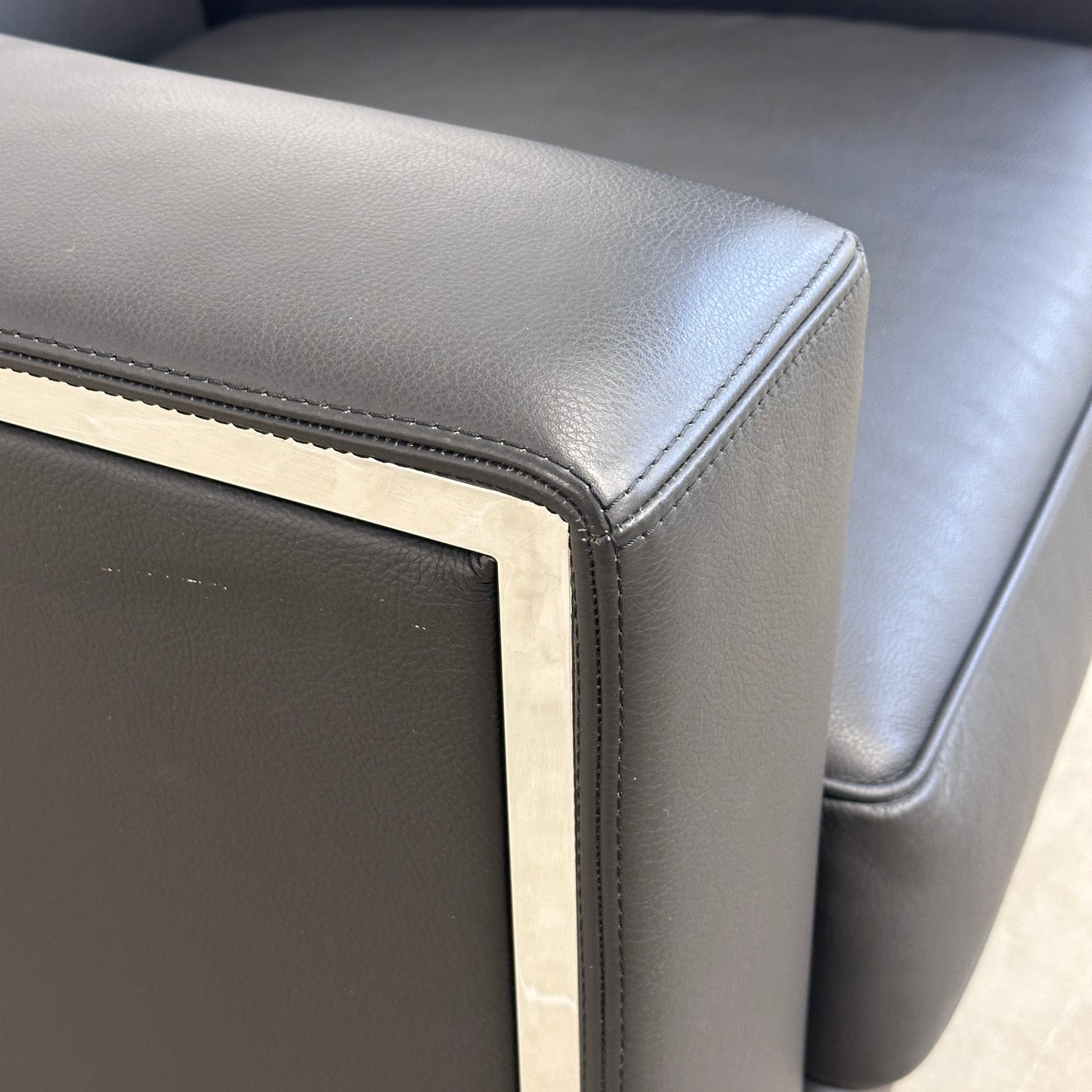 Moroso Sessel Steel Leder schwarz