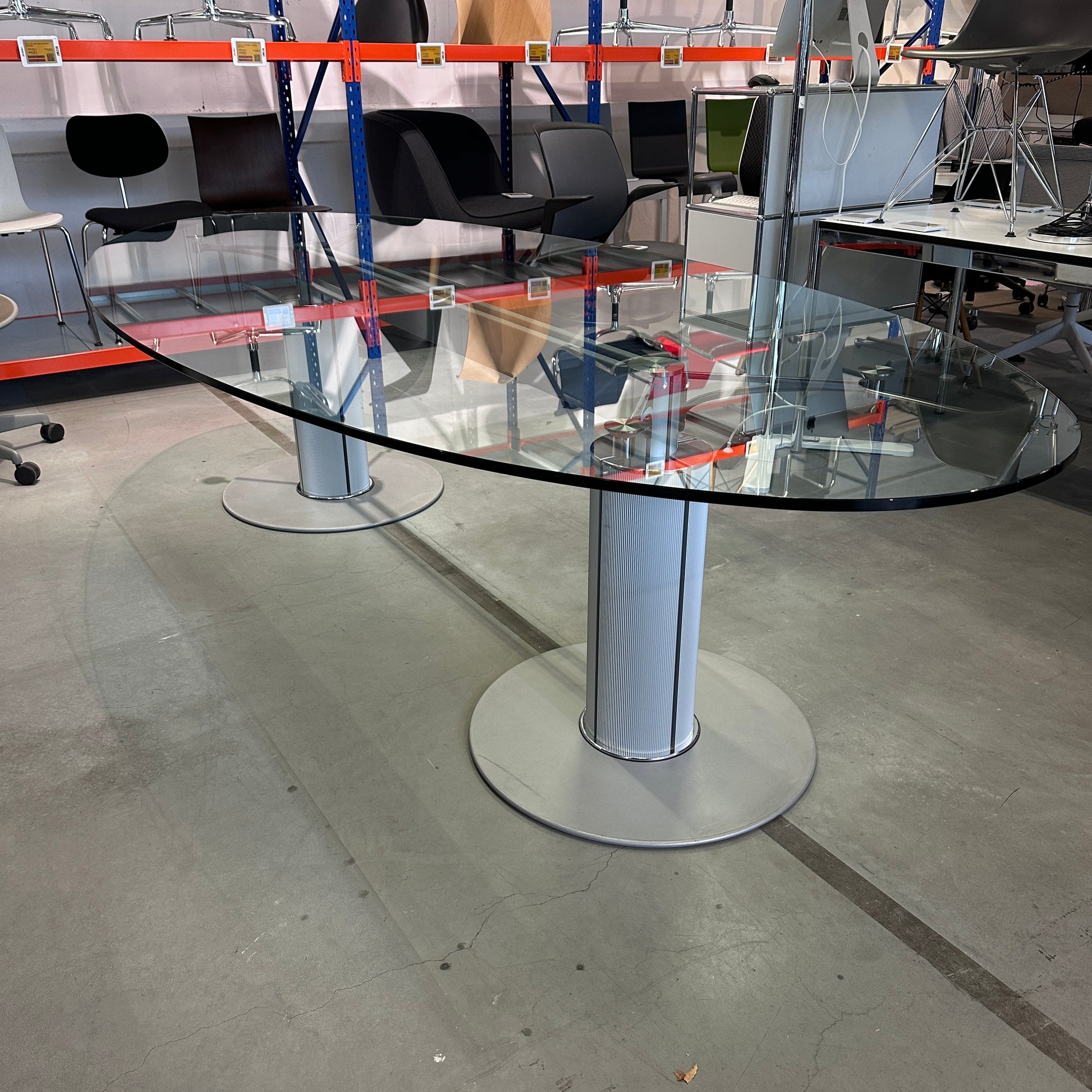 Konferenztisch Glas 320x135