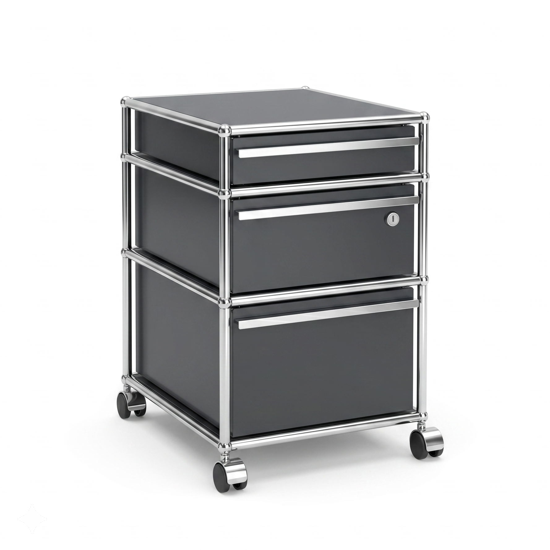 Artikelanlage Rollcontainer grau 3 Schubladen ( oben schmale Schublade )_[kein Wert]