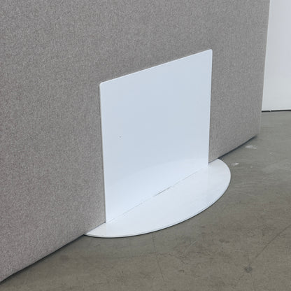 Akustiktrennwand 120cm Wollfilz hellgrau