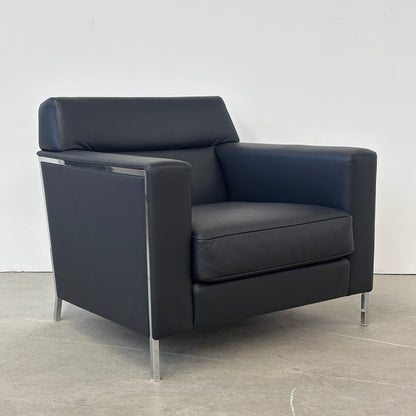 Moroso Sessel Steel Leder schwarz