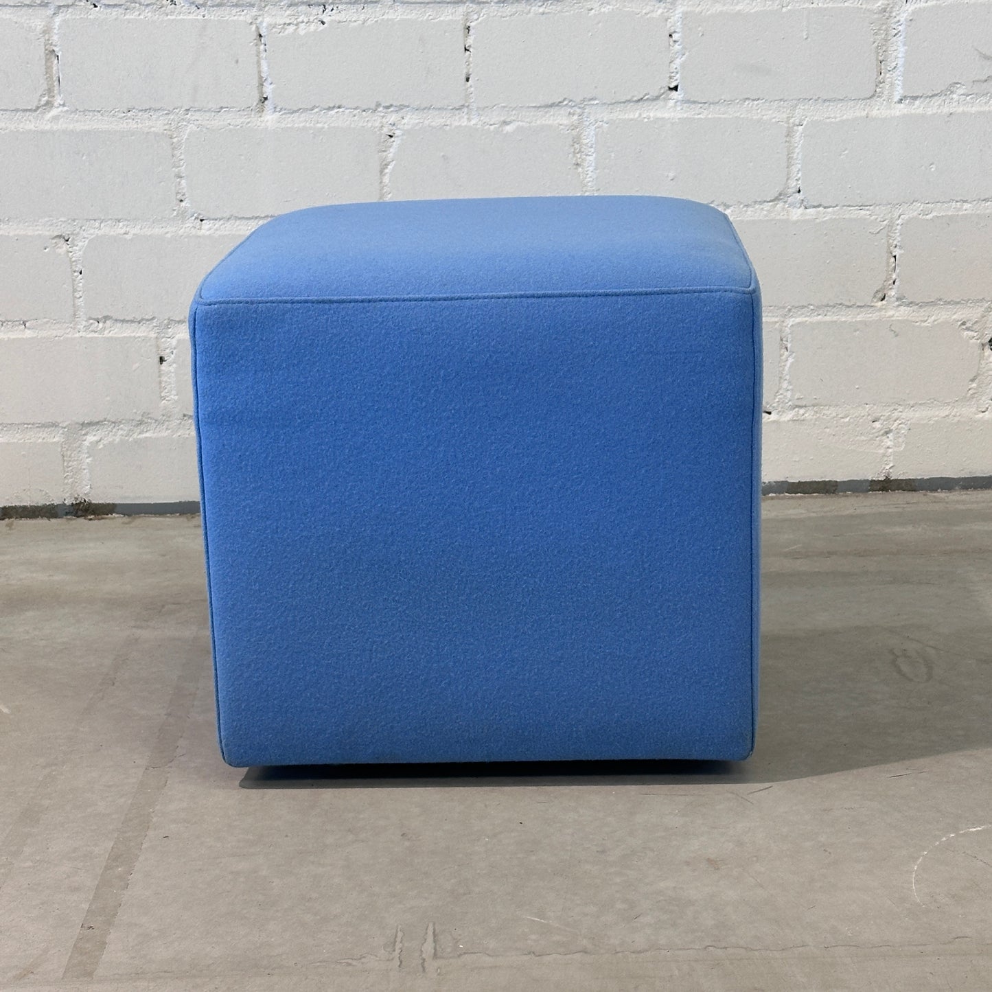 Sitzhocker Stoff 45x45x45 blau